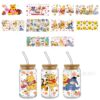 Wholesale Hot Sale New Pooh Bear UV DTF Transfer Crystal Transparent Sticker Waterproof Scratch Resistant Cartoon Wholesale Cross Border