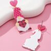 O1CN01EBS4XT2F775q7wSyh_2217900038832-0-cib Wholesale Pink Love Face Covering Elderly Acrylic Earrings