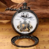 Wholesale Retro Creative Magic Eagle Snake Music Octave Box Pocket Watch