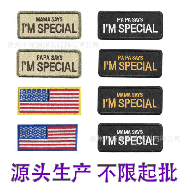 Wholesale Embroider Velcro Custom Cartoon Cloth Stickers Tactical Patches