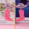 Wholesale Western Cowboy Acrylic Earrings