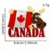 Wholesale Red Cartoon Maple Leaf DIY Patches