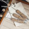 Wholesale Leopard Print Bow Pearl Full Diamond DIY Beadable Pen