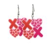 Wholesale Hollow Lips XOXO English Letter Valentine's Day Acrylic Earrings