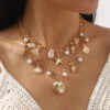 Wholesale N12517 Summer Ocean Elements Pearl Tassel Necklace Seaside