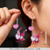 Wholesale Valentine's Day Acrylic Earrings for Two