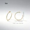 Wholesale Copper Large C-Ring Bow Stud Earrings