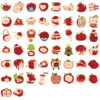 Wholesale 50ps Cartoon Apple Paradise Red Stickers