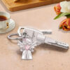 Wholesale Smile Guardian Angel Jewelry Zircon Love Keychain