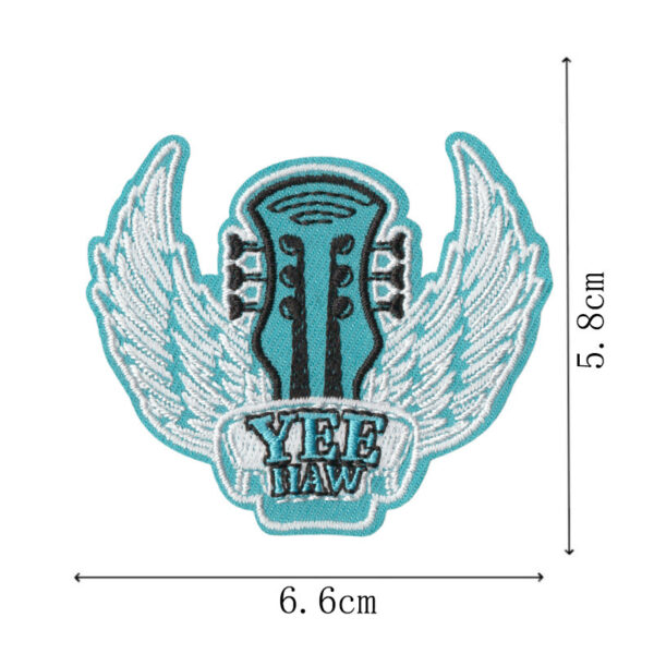 Wholesale Blue Letter Lightning Embroidery Patch