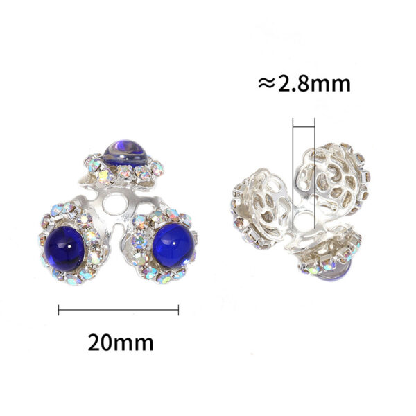 Wholesale 10pcs Mermaid pearl claw setting alloy large hole beads