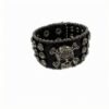 Wholesale Cross punk rhinestone leather willow nail bracelet
