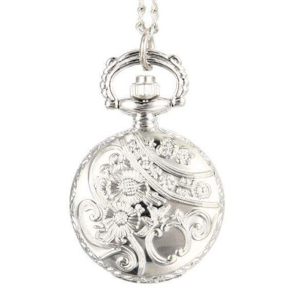 Wholesale Vintage quartz alloy butterfly chain clock pocket watch