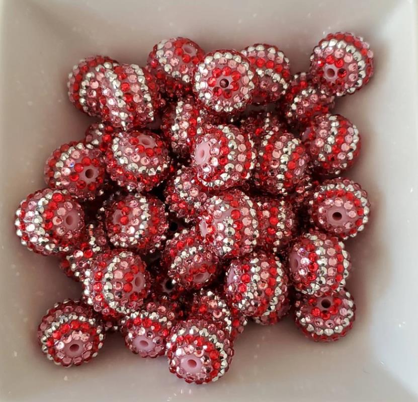 Wholesale of 20MM Resin Diamond Beads for Valentine's Day