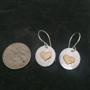 Wholesale Silver Love Round Earrings
