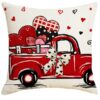 Wholesale Valentine's Day Heart Case Love Letter Print Waist Pillow Cushion