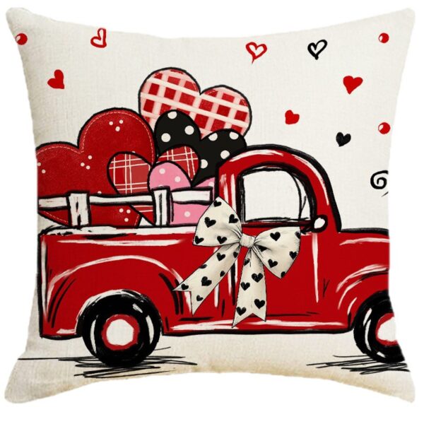 Wholesale Valentine's Day Heart Case Love Letter Print Waist Pillow Cushion