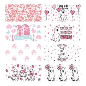 Wholesale Uv Transfer Sticker Glass Cup Crystal Label Crystal Sticker Cross-Border Exclusive for 16oz Glass Cup Special Sticker 23Cmx11Cm