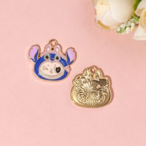 Labubu blue, height 2cm, width 2.2cm, weight 1.62g