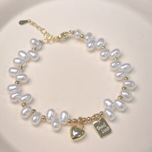 Wholesale Lucky Square Brand Heart Bracelet