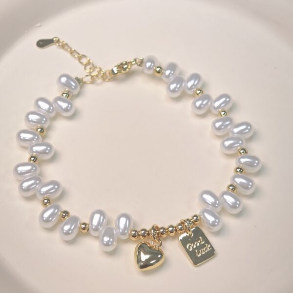 Wholesale Lucky Square Brand Heart Bracelet