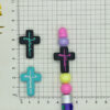 Wholesale Random 100pcs Soft Rubber Beads Cartoon Cross Loose Beads