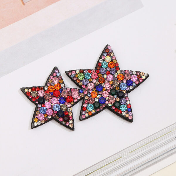 Wholesale Full Diamond Pentagram Water Diamond Embroidery DIY Patches