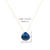 Wholesale Luxury Simple Water Drop Natural Stone Stainless Steel Necklace