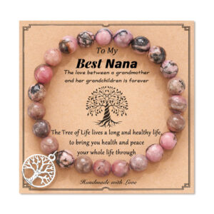 8mm rhodolite+best nana card / 19cm