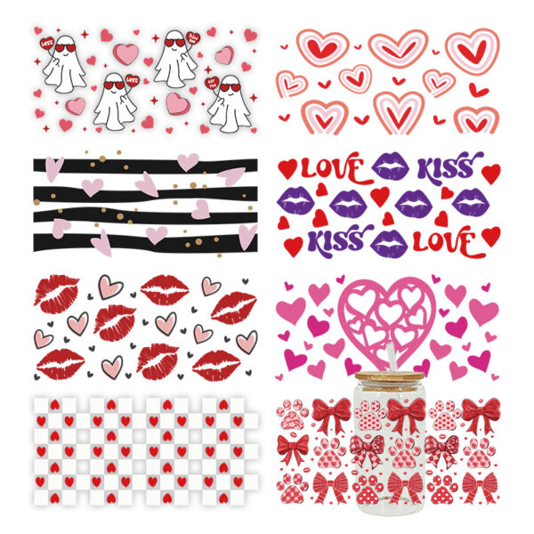 Wholesale UV Transfer Paste Glass Crystal Label Crystal Paste Cross-border Special Paste for 16oz Glass Cup 23cmX11cm