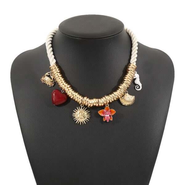 Wholesale Za Fashion Retro Marine Element Crab Seahorse