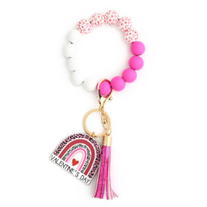 7 # Love rose red tassel