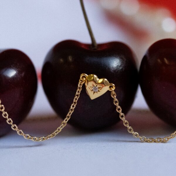 Wholesale love zircon necklace heart-shaped necklace pendant