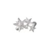 Wholesale Silver starfish ocean zircon open ring