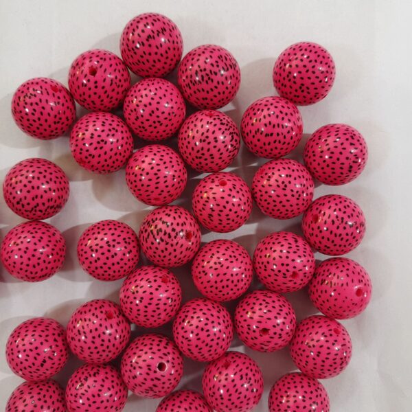 O1CN01EnJLXr1QErIILRtZh_2201245431945-0-cib Wholesale 5pcs 20MM Rose Red Pitaya Printed Beads