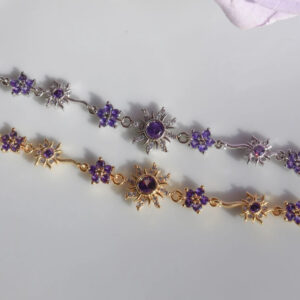 Wholesale Sweet Flower Cute Purple Sunflower Bracelet