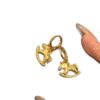 Wholesale Golden crushed ice rocking horse earrings