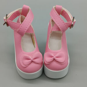 Double butterfly pink platform shoes 7.5cm 131301