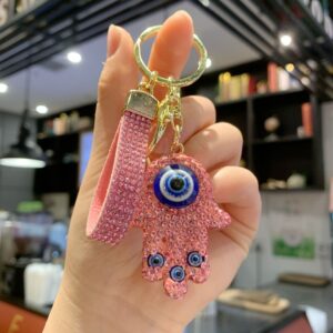 Fully Diamonded Evil Eye (Pink) / 5*4