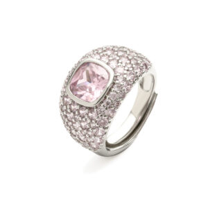 White Gold Pink Diamond wide face