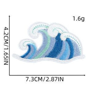 Wave cloth patch 15#