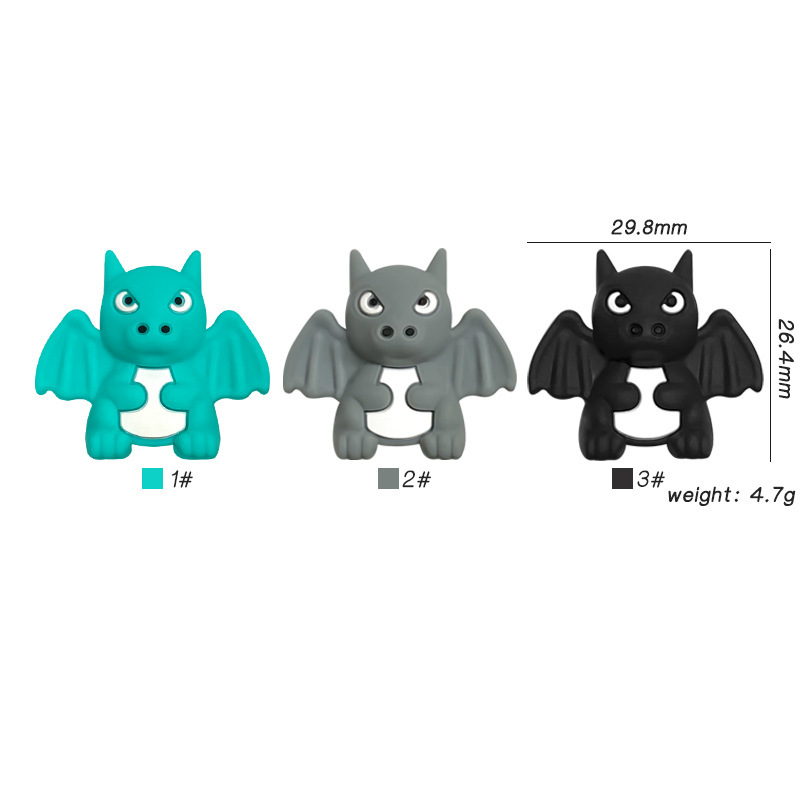 Wholesale small flying agon animal cartoon 3D focal beads