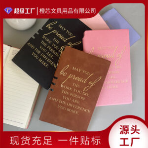 Wholesale A6 notebook with leather cover, small notebook