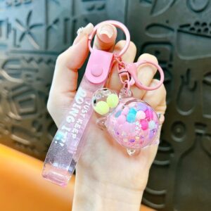 Pink-oiled jelly bean turtle pendant