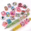 Wholesale glitter cartoon straight-hole DIY acrylic beads OLY Exclusive