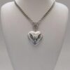 Wholesale Mini Silver Heart Photo Box Stainless Steel Necklace