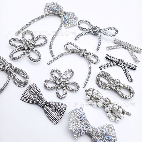 Wholesale Hot melt adhesive bow tie for rhinestones DIY Patches