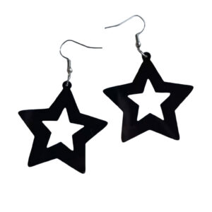 Black five-pointed star