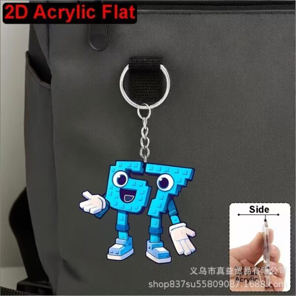 Wholesale Acrylic keychain otnda67steal cross-border ibra rot el theft style pixel bra pendant janr cartoon