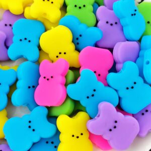 Wholesale Cross-border explosions Easter bunny silicone beads TK live Amazon diy string pen beads accessories